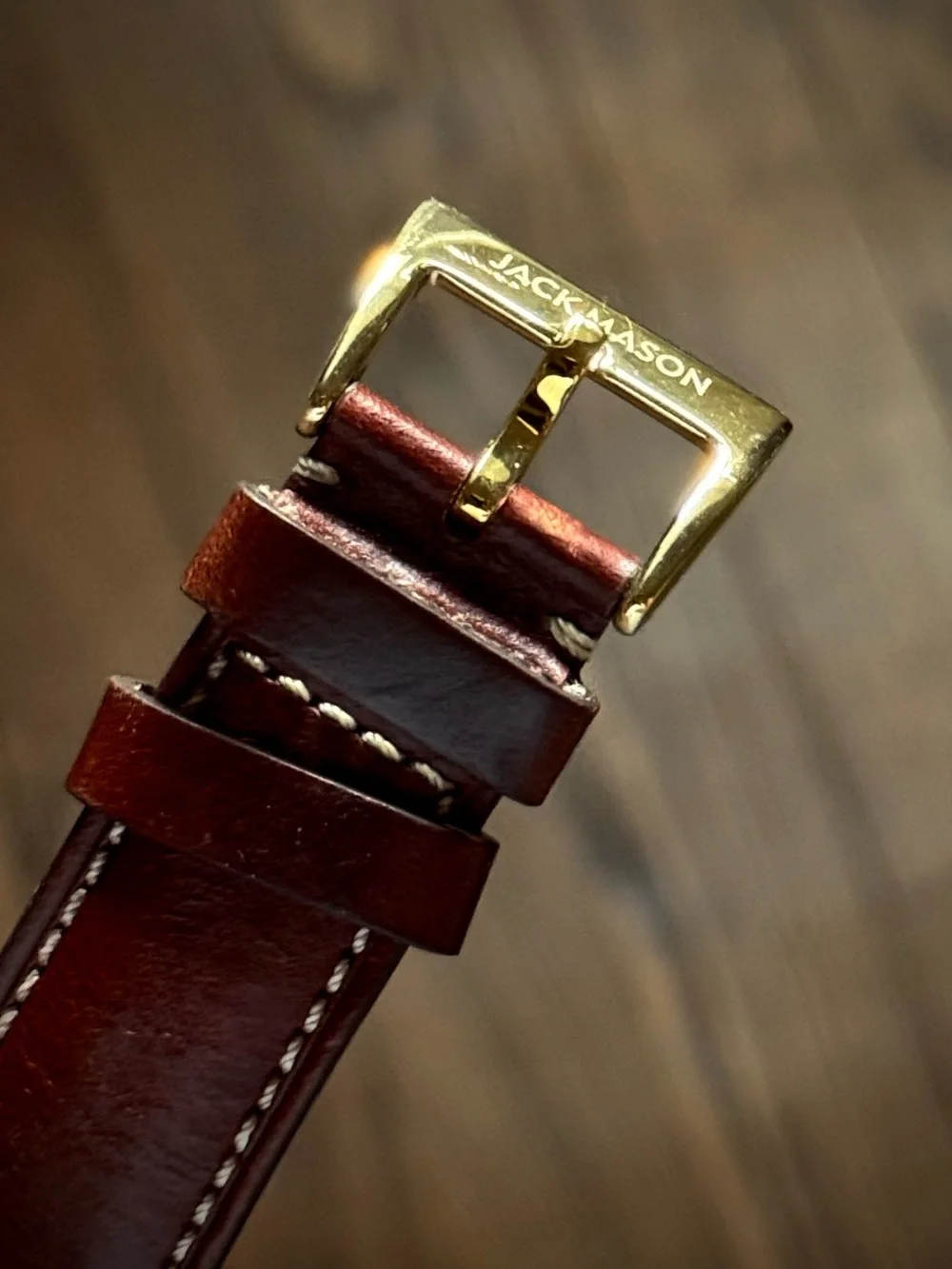 Jack Mason Chronograph Watch with Brown Leather Strap